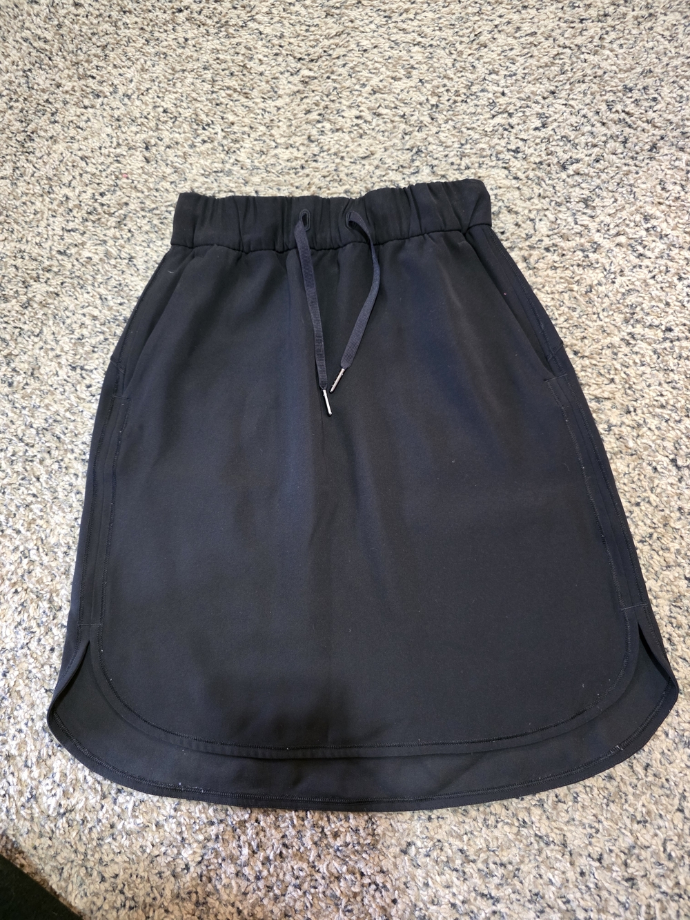 lululemon athletica Black Drawstring Athletic Skirt